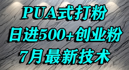 怎么打创业粉，PUA制造焦虑，单人日引500+精准流量_微雨项目网