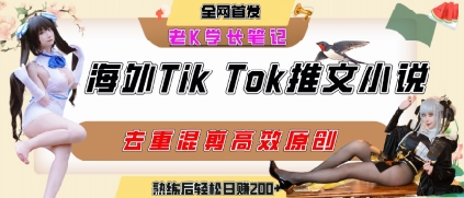 海外tiktok小说推文暴力项目，高停留率，高转化率，上手后一天搞顿饭钱不是问题_微雨项目网