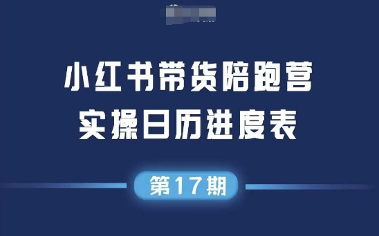 小红书第17期带货陪跑营，不囤货，无不直播，无不投流，通过选品+笔记内容+测品+笔记铺量+矩阵运营打爆款_微雨项目网
