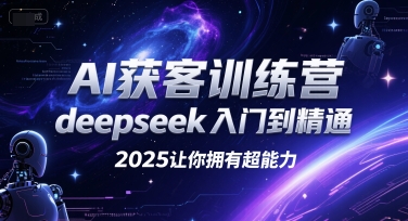 AI获客训练营，deepseek入门到精通，2025让你拥有超能力_微雨项目网