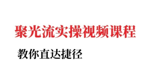 小红书聚光投流实操课程，教你直达捷径_微雨项目网