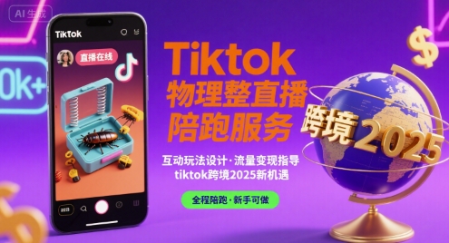 Tiktok物理整蛊直播陪跑服务-tiktok跨境2025_微雨项目网