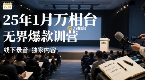25年1月万相台无界爆款特训营线下录音_微雨项目网