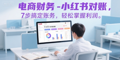电商财务-小红书对账，7步搞定账务，轻松掌握利润_微雨项目网