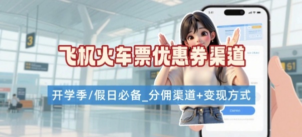 学生党必看！机票火车票优惠券申请渠道 + 项目打法，开学季节日速存_微雨项目网