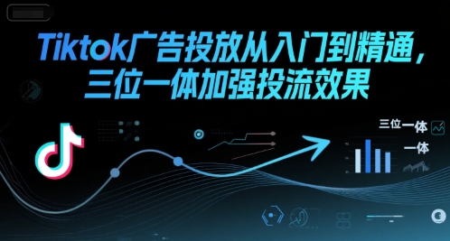 Tiktok广告投放从入门到精通，三位一体加强投流效果_微雨项目网