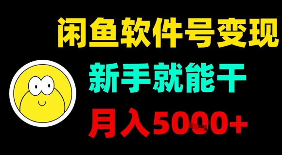 闲鱼软件号变现，新手就能干，月入5k+_微雨项目网