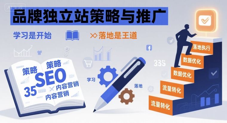 品牌独立站策略与推广，学习是开始，落地是王道_微雨项目网