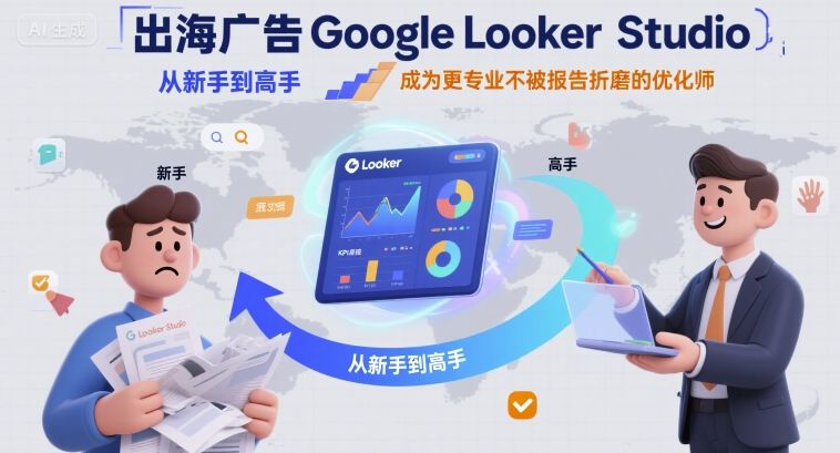 出海广告Google Looker Studio从新手到高手，成为更专业不被报告折磨的优化师_微雨项目网