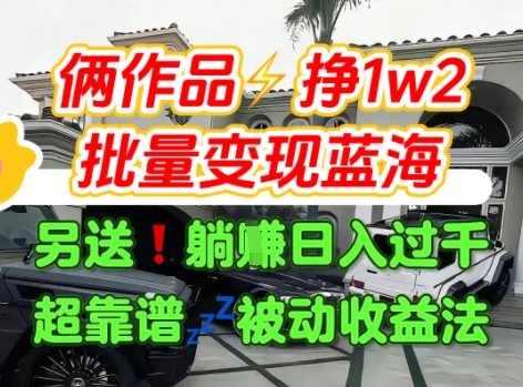 只靠2个作品点赞数量就挣1.2W，不导私域也能变现了【支持矩阵】汽水音乐门种草项目_微雨项目网