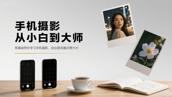 手机摄影从小白到大师，零基础带你学习手机摄影，拍出朋友圈点赞大片_微雨项目网