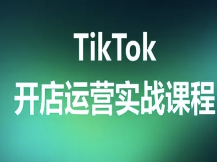 TikTok开店运营实战课程，TK跨境电商实操全流程_微雨项目网
