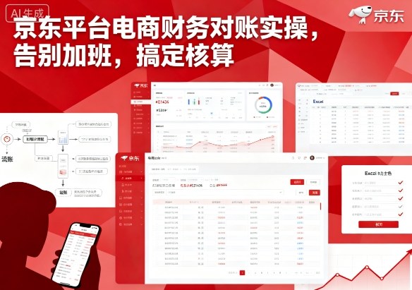 京东平台电商财务对账实操，告别加班，搞定核算_微雨项目网