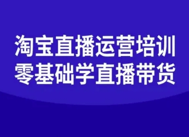 淘宝直播运营培训-零基础学会直播卖货_微雨项目网