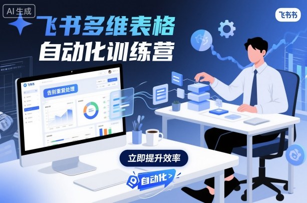飞书多维表格自动化训练营，手把手教你告别重复处理，用多维表格开启高效办公新模式_微雨项目网