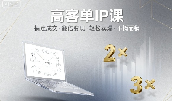 高客单IP课，搞定成交，搞定高客单IP，翻倍变现，轻松卖爆，不销而销_微雨项目网