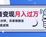 每天15分钟,在家做副业把声音变成钱,声音修炼变现资源月入过万!_微雨项目网