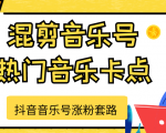 抖音音乐号涨粉套路,音乐号涨粉之混剪音乐号【热门音乐卡点】_微雨项目网