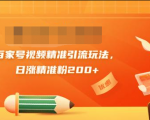 黄岛主引流课：百家号视频精准引流玩法，日涨精准粉200+_微雨项目网