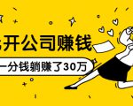 0元开公司赚钱,不花一分钱几天躺赚了30多万,详细操作流程!_微雨项目网