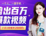 小白易上手的手机剪辑赚钱课,抓住短视频风口月赚2万+_微雨项目网
