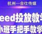 合仕传媒Feed投放教学，手把手教学，开车烧钱必须自己会_微雨项目网