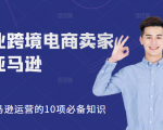职业跨境电商卖家聊亚马逊：亚马逊运营的10项必备知识，12堂课让你看懂亚马逊运营_微雨项目网