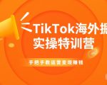 TikTok海外掘金实操特训营：手把手教运营变现赚钱_微雨项目网