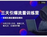 抖品牌·三天引爆流量训练营,实现生意总量滚动增长_微雨项目网