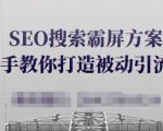 SEO搜索霸屏方案，手把手教你打造被动引流系统【视频课程】_微雨项目网