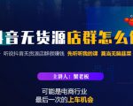 蟹老板·抖音无货源店群怎么做，吊打市面一大片《抖音无货源店群》的课程_微雨项目网