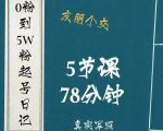 0粉到5万粉起号日记,大志参谋起号经历及变现逻辑_微雨项目网