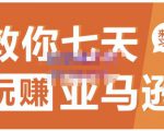 晟尧跨境·教你七天玩赚亚马逊,教你轻松玩赚亚马逊,适合小白学习_微雨项目网