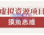 摸鱼思维·虚拟资源掘金课,虚拟资源的全套玩法 价值1880元_微雨项目网
