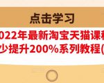 樊剑2022年最新淘宝天猫课程-转化率至少提升200%系列教程(高级)_微雨项目网
