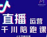 美尊-抖音直播运营千川系统课：直播​运营规划、起号、主播培养、千川投放等_微雨项目网