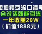 安妈·短视频引流口播号,会说话就能引流,一年收益20W(价值1888元)_微雨项目网