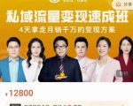 桔子会·私域流量变现速成班，4天拿走月销千万的变现方案 价值12800元_微雨项目网