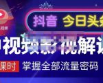 嚴如意·中视频影视解说—掌握流量密码,自媒体运营创收,批量运营账号_微雨项目网