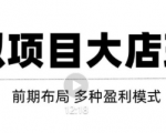 虚拟项目月入几万大店玩法分享,多店操作利润倍增(快速起店盈利)_微雨项目网