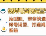 视频号变现运营，视频号+社群+直播，铁三角打通视频号变现系统_微雨项目网