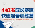 小红书成长赛道快速起号训练营，不露脸不写长文不拍视频，0粉丝冷启动变现之路_微雨项目网
