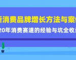 新消费品牌增长方法与案例精华课：20年消费赛道的经验与坑全收录_微雨项目网