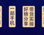 好物分享高阶实操课:0基础一部手机做好好物分享带货(24节课)_微雨项目网