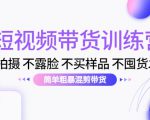 短视频带货训练营：不拍摄 不露脸 不买样品 不囤货发货 简单粗暴混剪带货（第三期）_微雨项目网