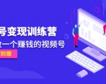《视频号变现训练营》带你做一个赚钱的视频号，佣金赚到爆_微雨项目网