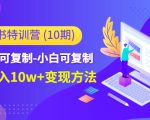 小红书特训营(第10期)低门槛-可复制-小白可复制-独家月入10w+变现方法_微雨项目网