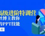 PPT高级进阶特训营：百万粉丝博主教你进阶你的PPT技能(98节课程+PPT素材包)_微雨项目网
