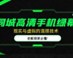 同城高清手机绿幕，直播间现实与虚拟的混搭技术，老板商家必看！_微雨项目网