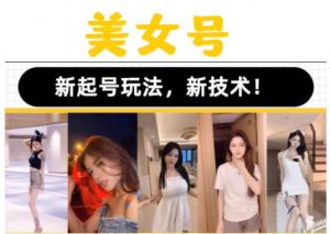 2023抖音快手短视频美女号课程制作玩法教程,美女号搬运新起号玩法,新技术(素材+教程)_微雨项目网